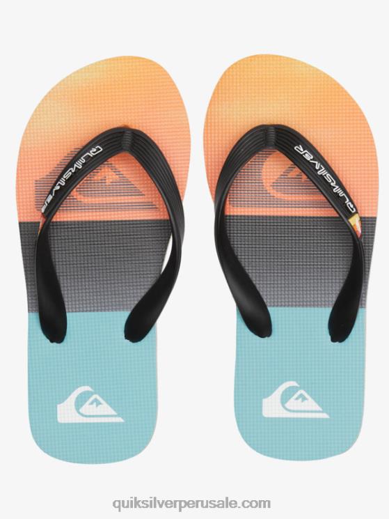 Quiksilver N8LNT2021 Niños negro/naranja/gris 8-16 chanclas molokai