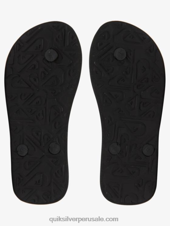 Quiksilver N8LNT2021 Niños negro/naranja/gris 8-16 chanclas molokai