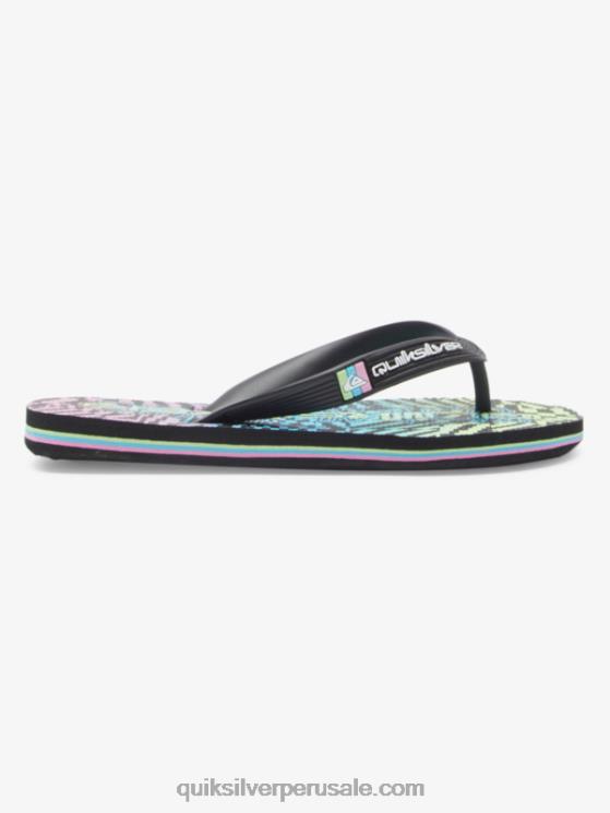 Quiksilver N8LNT2022 Niños negro/rosa/azul 8-16 chanclas molokai
