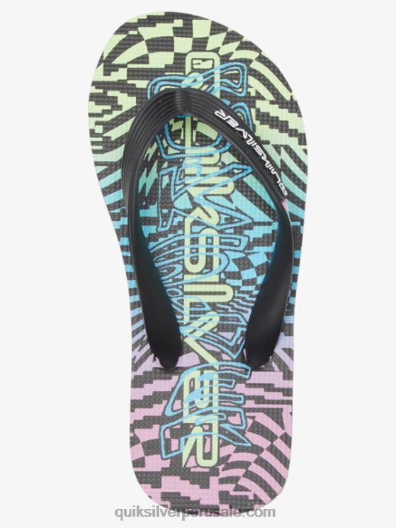 Quiksilver N8LNT2022 Niños negro/rosa/azul 8-16 chanclas molokai