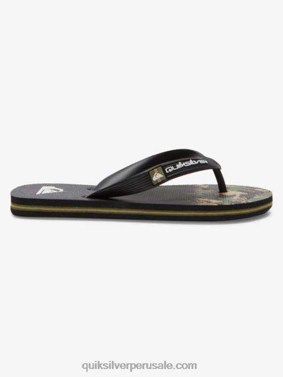 Quiksilver N8LNT2025 Niños verde 1 8-16 chanclas molokai