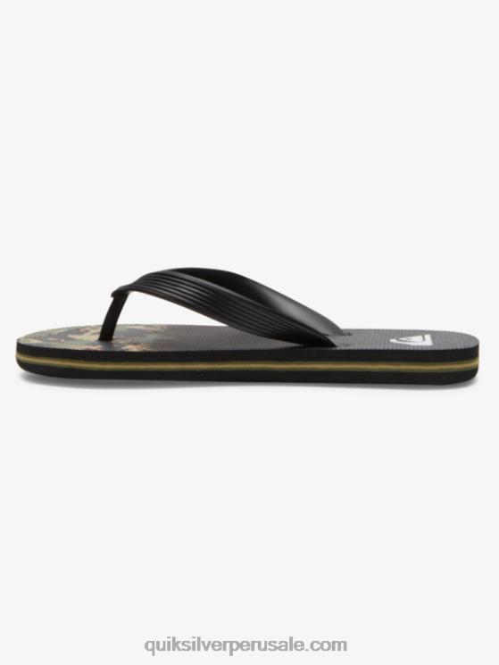 Quiksilver N8LNT2025 Niños verde 1 8-16 chanclas molokai
