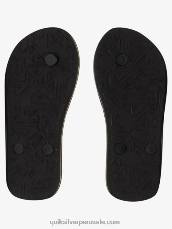 Quiksilver N8LNT2025 Niños verde 1 8-16 chanclas molokai