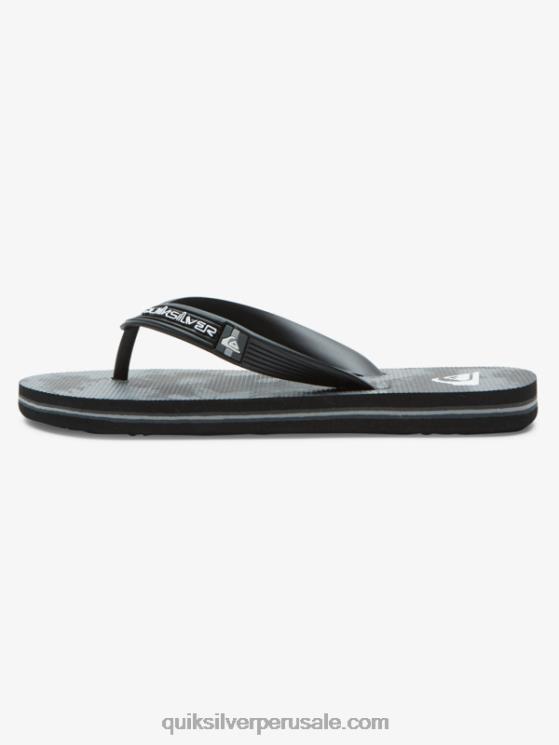 Quiksilver N8LNT2026 Niños Gris oscuro 8-16 chanclas molokai