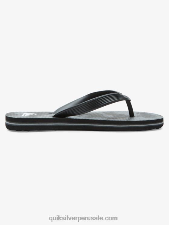 Quiksilver N8LNT2026 Niños Gris oscuro 8-16 chanclas molokai