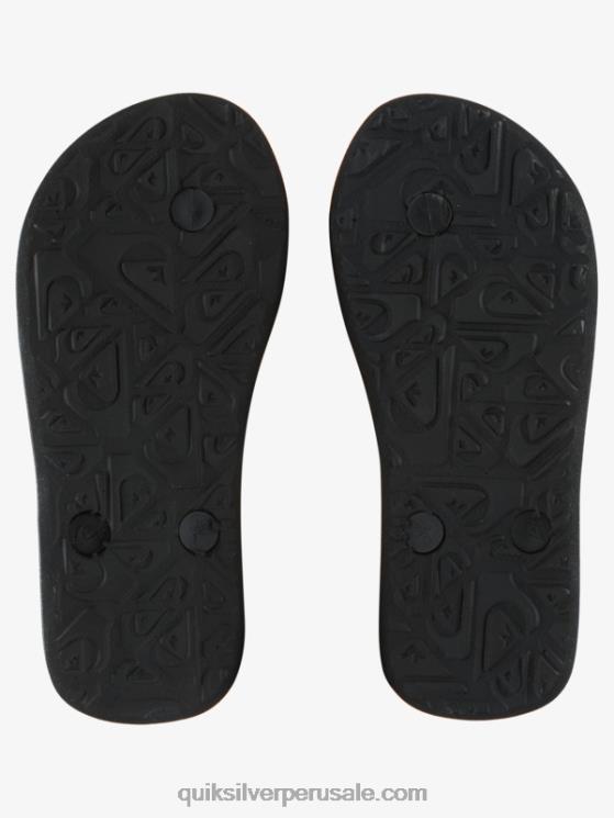 Quiksilver N8LNT2026 Niños Gris oscuro 8-16 chanclas molokai