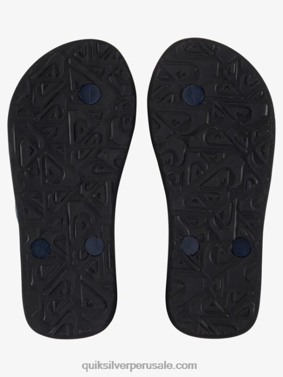 Quiksilver N8LNT2027 Niños negro/naranja 8-16 chanclas molokai