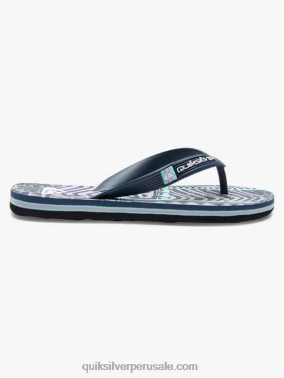 Quiksilver N8LNT2028 Niños Gris oscuro 8-16 chanclas molokai