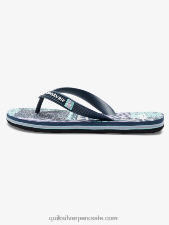 Quiksilver N8LNT2028 Niños Gris oscuro 8-16 chanclas molokai