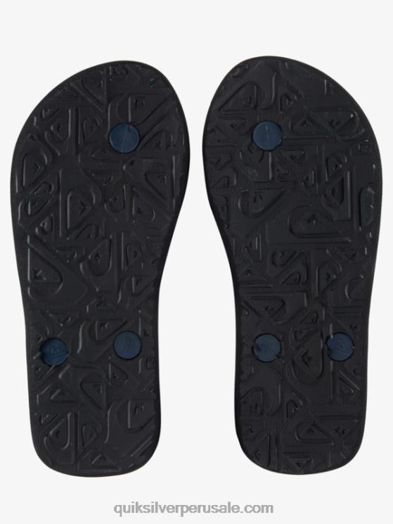 Quiksilver N8LNT2028 Niños Gris oscuro 8-16 chanclas molokai