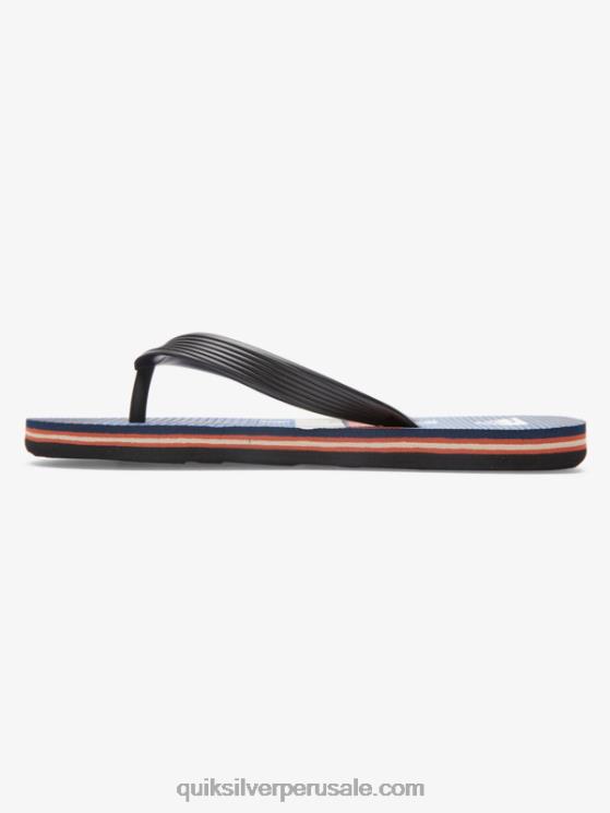 Quiksilver N8LNT2030 Niños azul negro 8-16 chanclas molokai