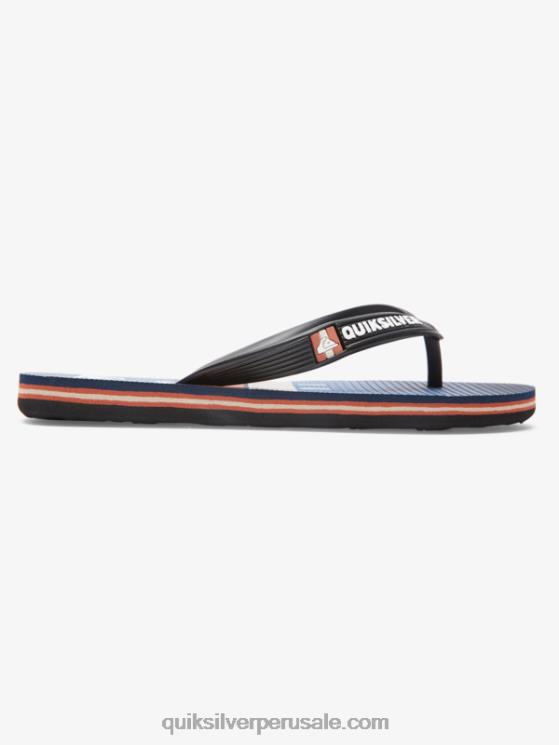 Quiksilver N8LNT2030 Niños azul negro 8-16 chanclas molokai