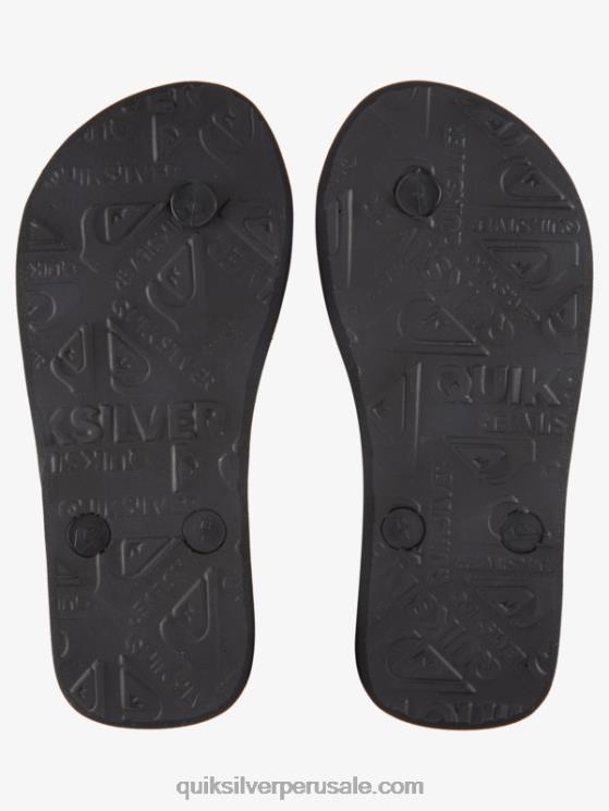 Quiksilver N8LNT2030 Niños azul negro 8-16 chanclas molokai