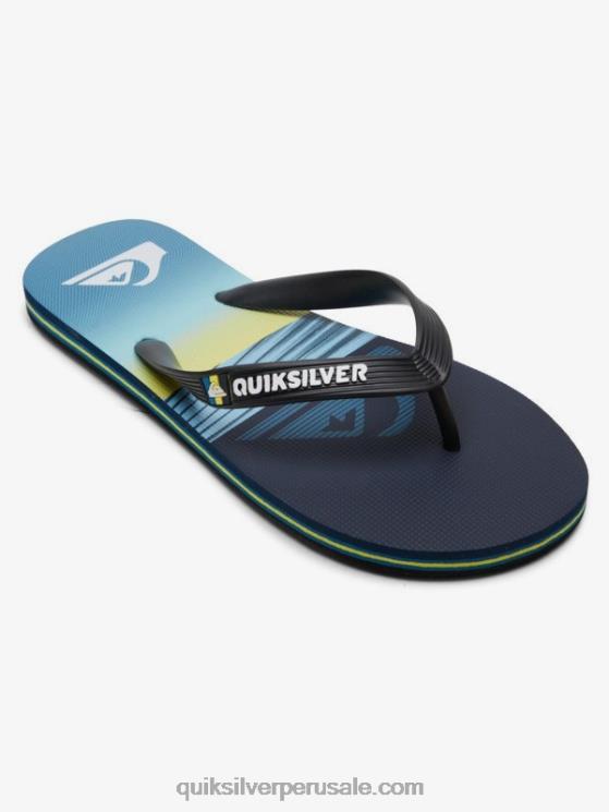 Quiksilver N8LNT2031 Niños azul 1 8-16 chanclas molokai