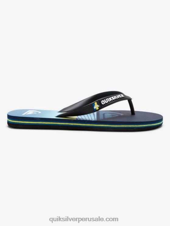 Quiksilver N8LNT2031 Niños azul 1 8-16 chanclas molokai