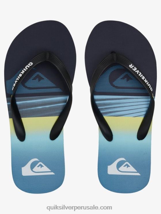 Quiksilver N8LNT2031 Niños azul 1 8-16 chanclas molokai