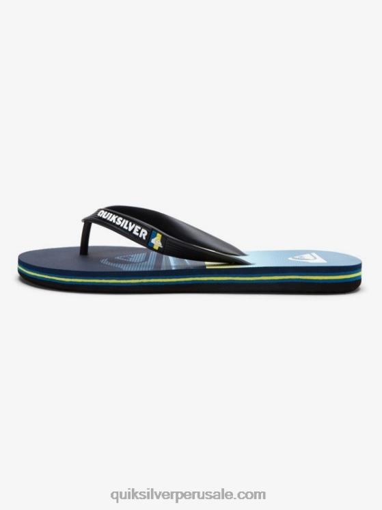 Quiksilver N8LNT2031 Niños azul 1 8-16 chanclas molokai
