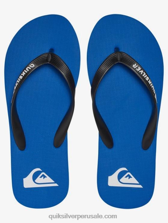 Quiksilver N8LNT2107 Niños azul negro 8-16 chanclas molokai