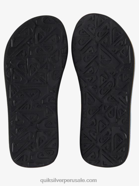 Quiksilver N8LNT2149 Niños azul 1 8-16 molokai sandalias con puntadas
