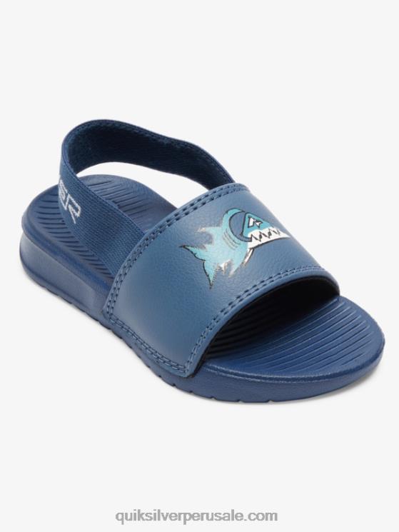 Quiksilver N8LNT2164 Niños azul 1 sandalias con tiras costa brillante