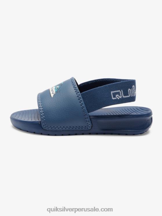 Quiksilver N8LNT2164 Niños azul 1 sandalias con tiras costa brillante