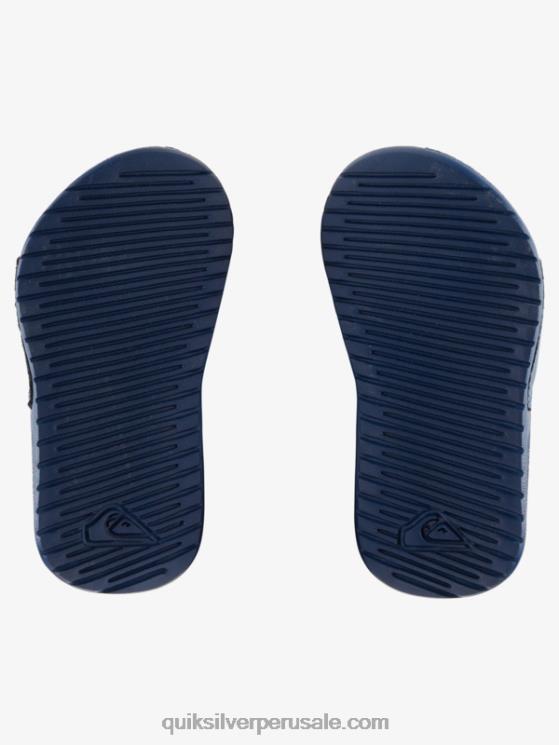 Quiksilver N8LNT2164 Niños azul 1 sandalias con tiras costa brillante