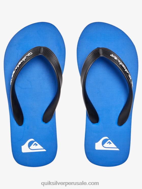 Quiksilver N8LNT2167 Niños azul 1 8-16 chanclas molokai core