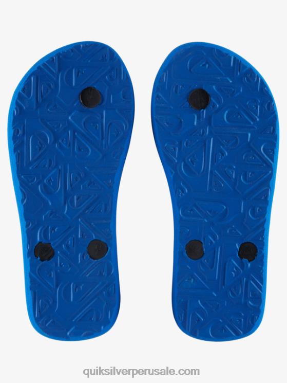 Quiksilver N8LNT2167 Niños azul 1 8-16 chanclas molokai core