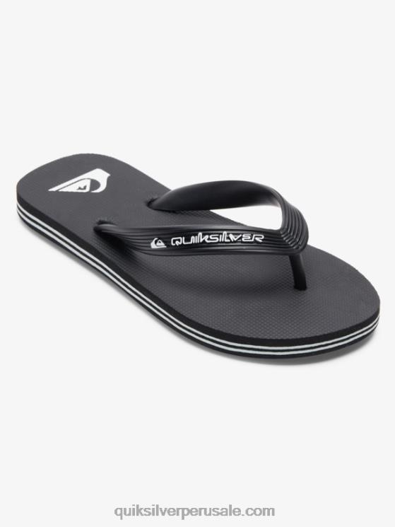 Quiksilver N8LNT2168 Niños negro 8-16 chanclas molokai core