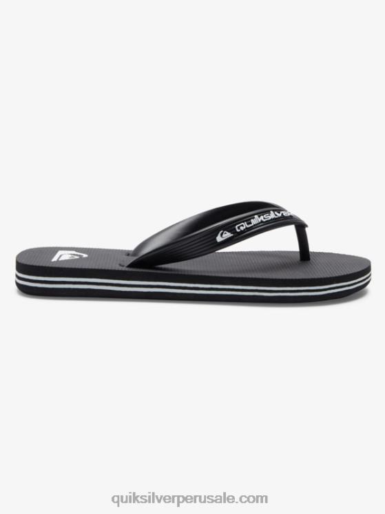 Quiksilver N8LNT2168 Niños negro 8-16 chanclas molokai core