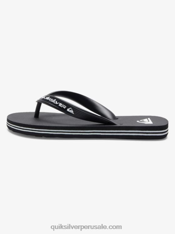 Quiksilver N8LNT2168 Niños negro 8-16 chanclas molokai core