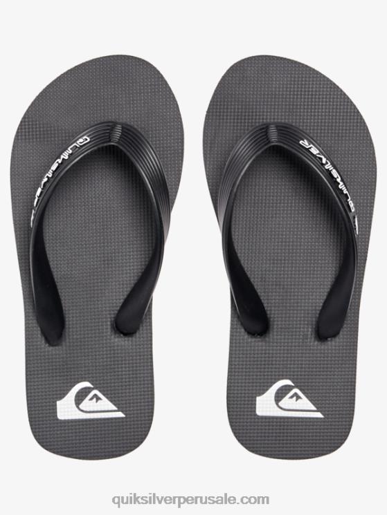 Quiksilver N8LNT2168 Niños negro 8-16 chanclas molokai core