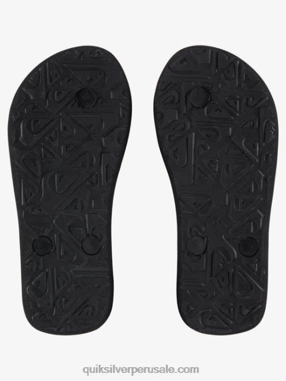 Quiksilver N8LNT2168 Niños negro 8-16 chanclas molokai core