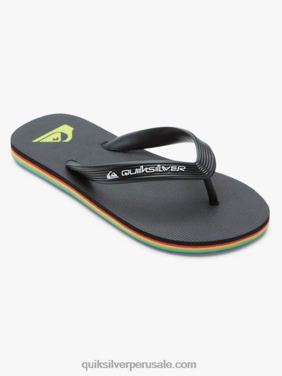 Quiksilver N8LNT2169 Niños negro 8-16 chanclas molokai core