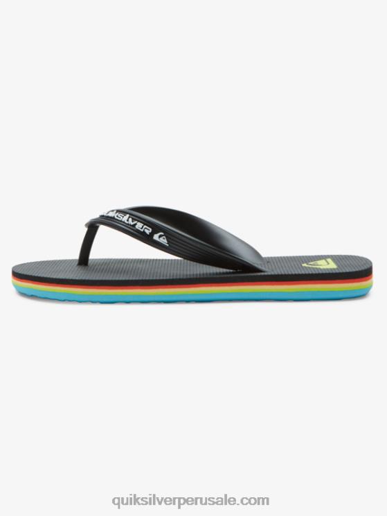 Quiksilver N8LNT2169 Niños negro 8-16 chanclas molokai core
