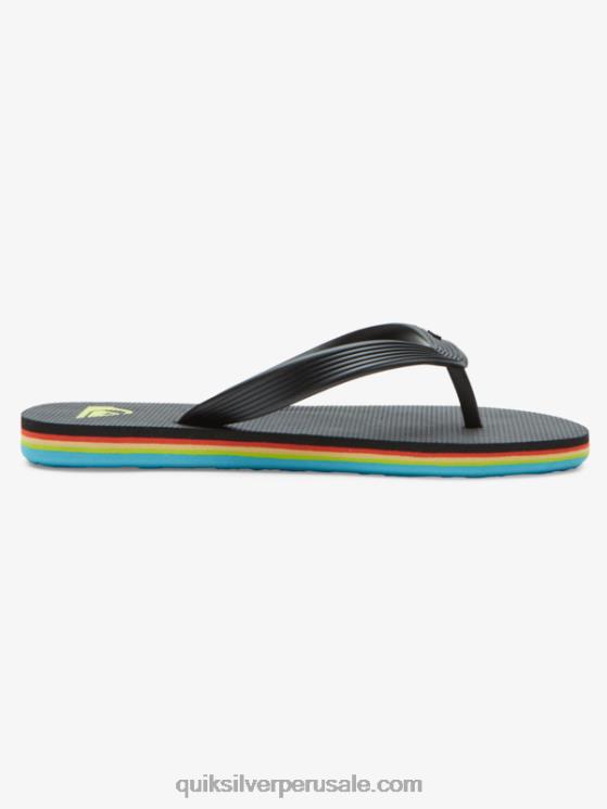 Quiksilver N8LNT2169 Niños negro 8-16 chanclas molokai core