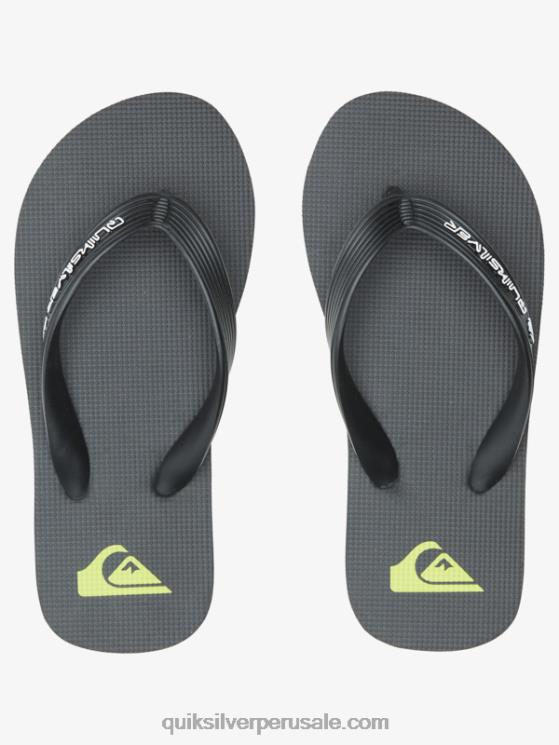 Quiksilver N8LNT2169 Niños negro 8-16 chanclas molokai core