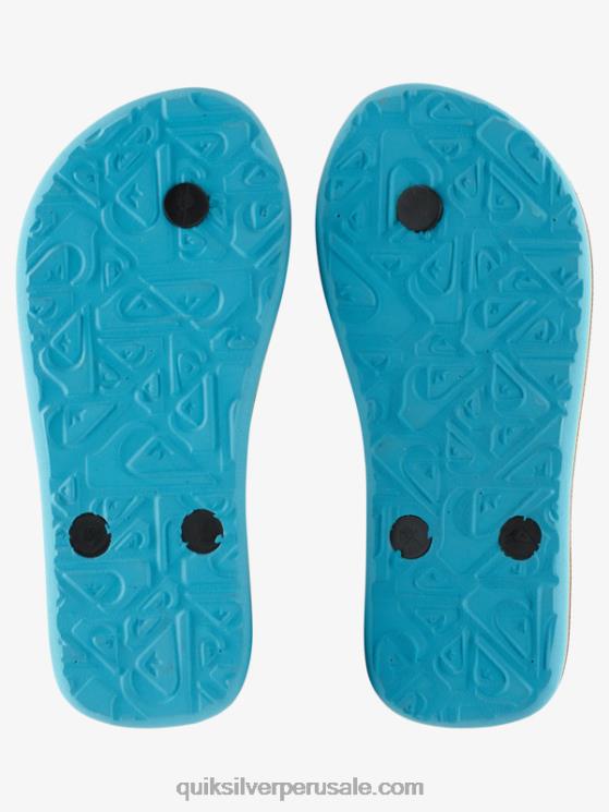 Quiksilver N8LNT2169 Niños negro 8-16 chanclas molokai core