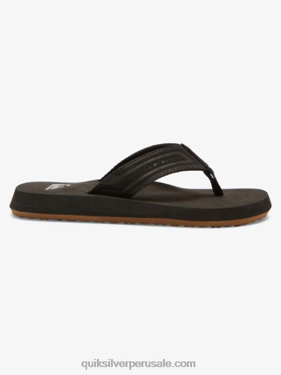 Quiksilver N8LNT2181 Niños negro Sandalias con núcleo de llave inglesa 8-16