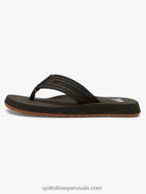 Quiksilver N8LNT2181 Niños negro Sandalias con núcleo de llave inglesa 8-16