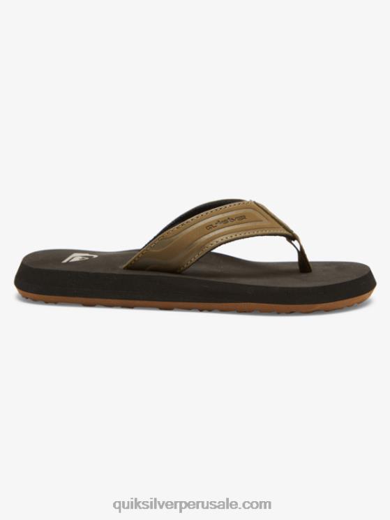 Quiksilver N8LNT2182 Niños bronceado 1 Sandalias con núcleo de llave inglesa 8-16