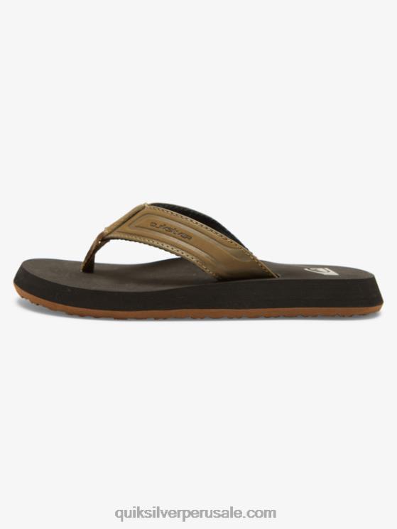Quiksilver N8LNT2182 Niños bronceado 1 Sandalias con núcleo de llave inglesa 8-16