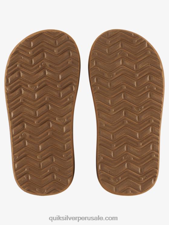 Quiksilver N8LNT2182 Niños bronceado 1 Sandalias con núcleo de llave inglesa 8-16