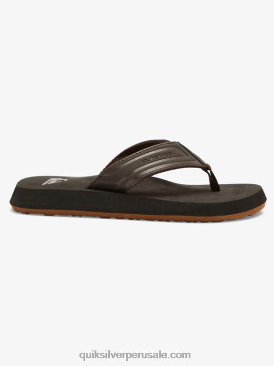 Quiksilver N8LNT2183 Niños marrón 1 Sandalias con núcleo de llave inglesa 8-16