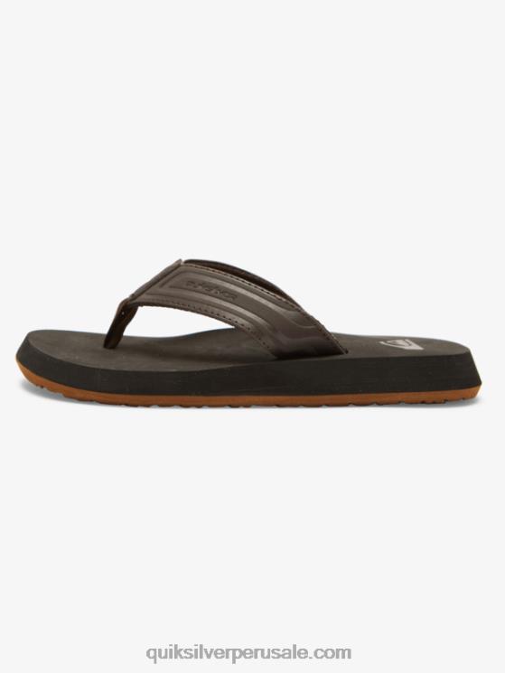 Quiksilver N8LNT2183 Niños marrón 1 Sandalias con núcleo de llave inglesa 8-16