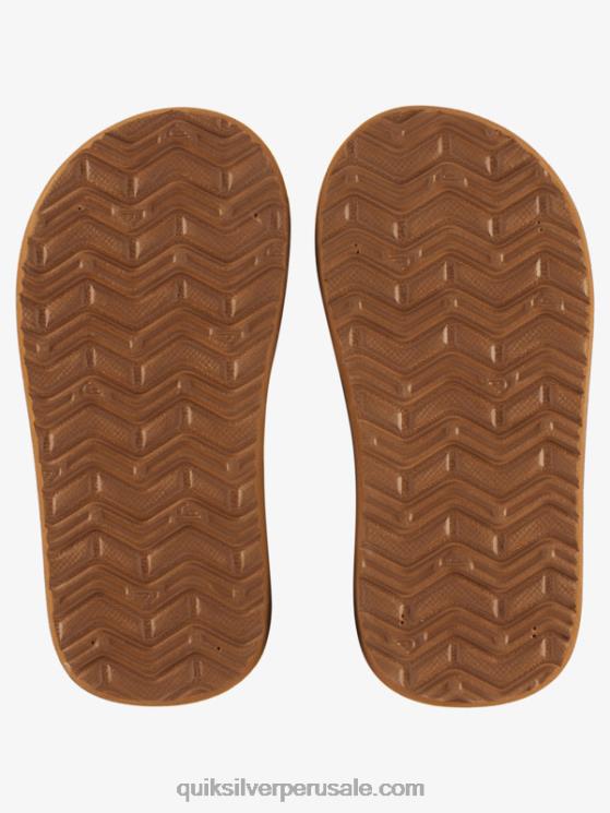 Quiksilver N8LNT2183 Niños marrón 1 Sandalias con núcleo de llave inglesa 8-16