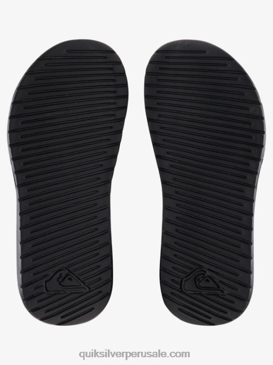 Quiksilver N8LNT2186 Niños gris 1 8-16 controles deslizantes de ajuste de costa brillante