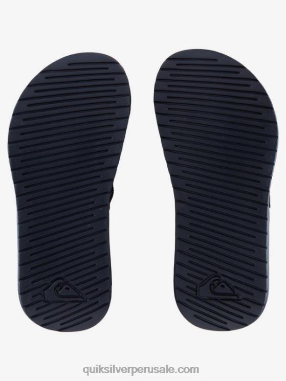 Quiksilver N8LNT2187 Niños azul verde 8-16 controles deslizantes de ajuste de costa brillante