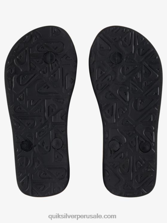 Quiksilver N8LNT2206 Niños negro/naranja/gris 8-16 chanclas molokai panel