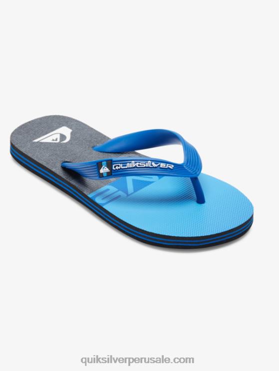 Quiksilver N8LNT2207 Niños negro/azul/gris 8-16 chanclas molokai panel